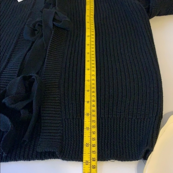 English Factory Knit Pullover,Back Bow Ties,BlackM - Picture 11 of 13